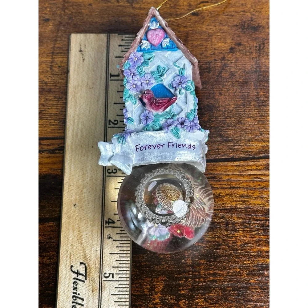 Carlton Cards‎ Birdhouse Hanging Globe Birds Vintage Floral